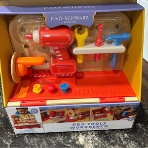 FAO Schwarz Pro Tools Workbench - Red, Blue, and Yellow